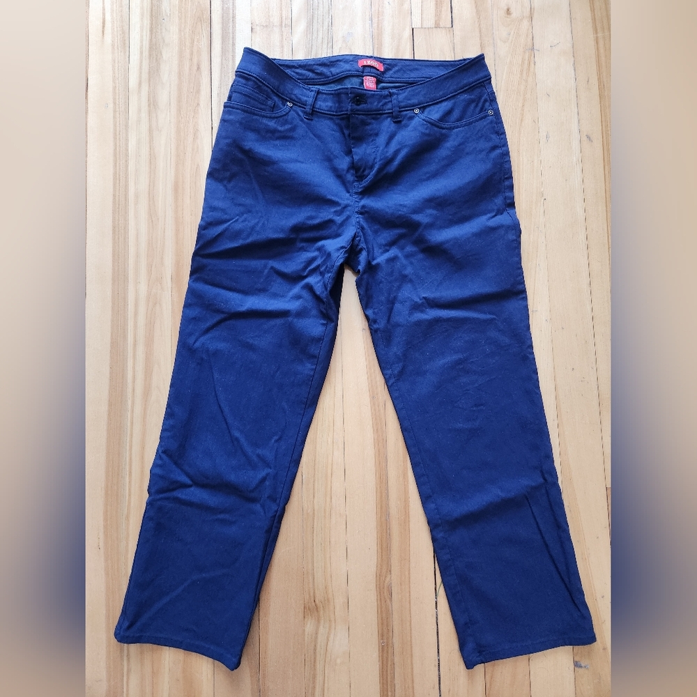 Izod Navy Blue Women's Straight-Leg Pants